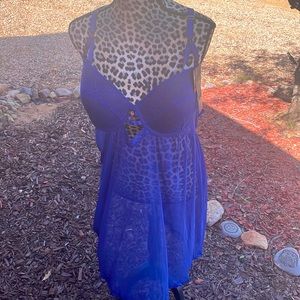 Bluish purple babydoll set